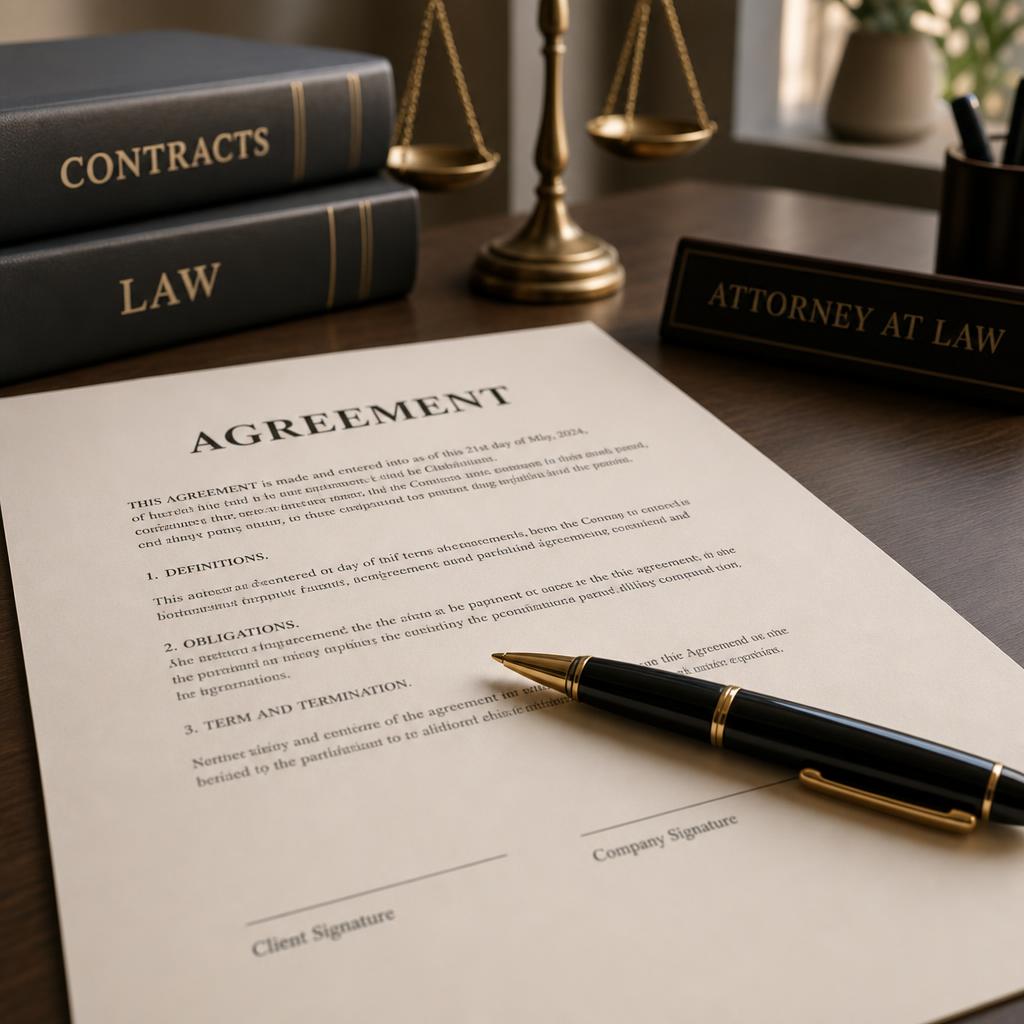 Legal agreement document